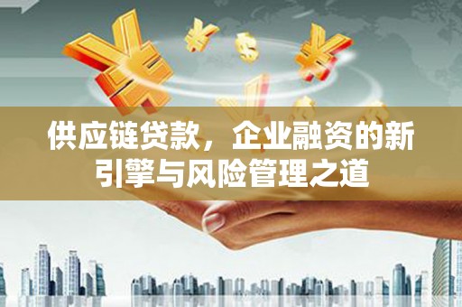 泗县供应链贷款，企业融资的新引擎与风险管理之道