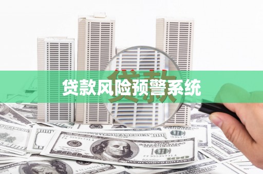 民丰贷款风险预警系统