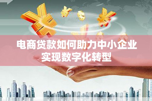 泌阳电商贷款如何助力中小企业实现数字化转型