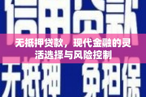 东营无抵押贷款，现代金融的灵活选择与风险控制
