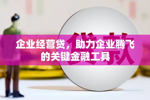 公安企业经营贷，助力企业腾飞的关键金融工具
