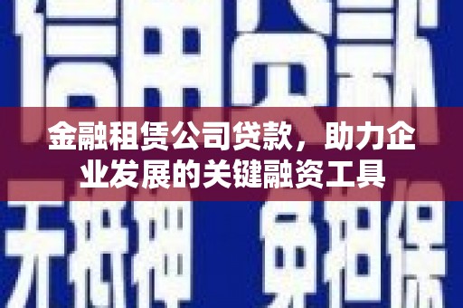 德保金融租赁公司贷款，助力企业发展的关键融资工具