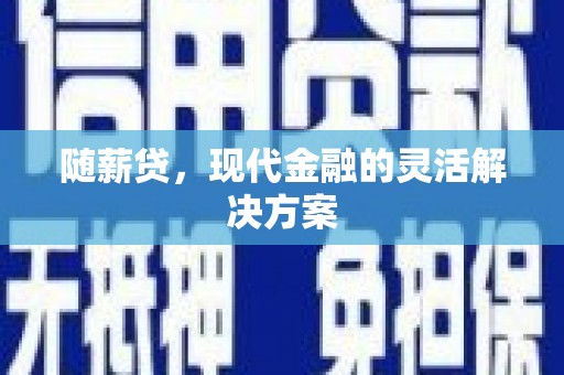 山西随薪贷，现代金融的灵活解决方案