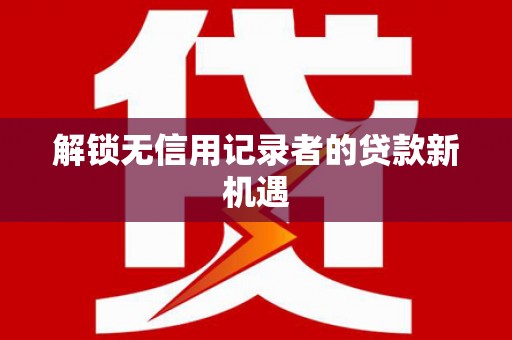 昭苏解锁无信用记录者的贷款新机遇
