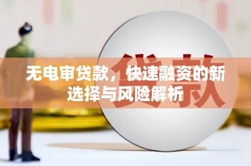 万秀无电审贷款，快速融资的新选择与风险解析