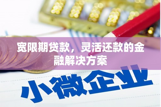 中正宽限期贷款，灵活还款的金融解决方案