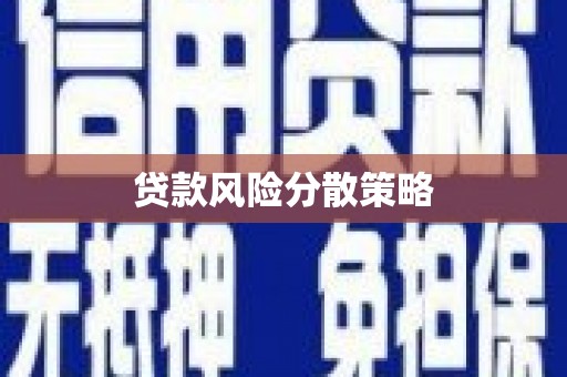 安仁贷款风险分散策略
