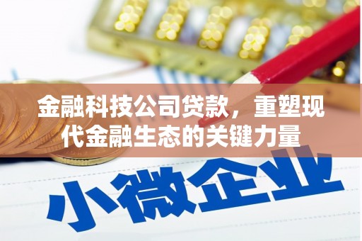 济南金融科技公司贷款，重塑现代金融生态的关键力量