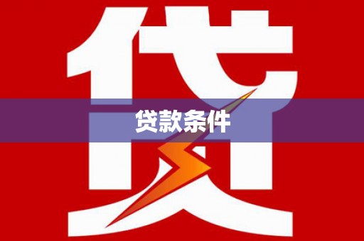 褒忠贷款条件